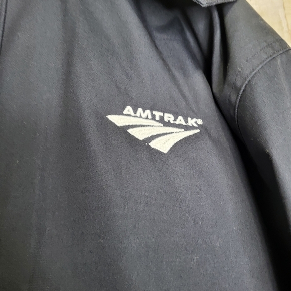 Red Kap Amtrak Train Winter Coat. Size Large. Style# JP70NV. - Picture 5 of 12